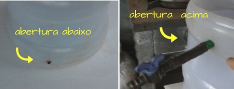 o garrafão com as duas aberturas