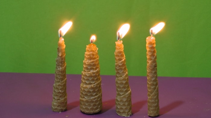 Como fazer velas de cera de abelha velas de cera de abelha espirais