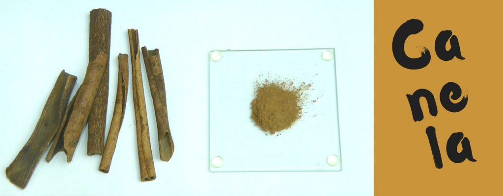 canela em pó e canela em pau