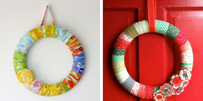Como Fazer uma Guirlanda de Retalhos guirlandas de retalhos 33