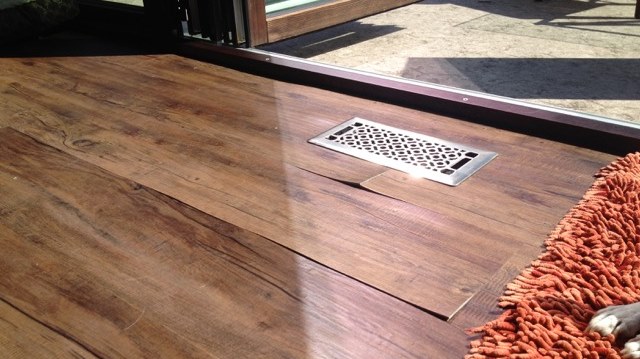 lamina de vinil estufando