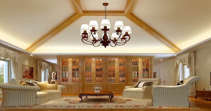 Dicas de decorar com Lustres e Luminárias lustre central da sala