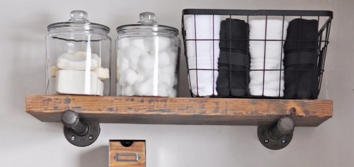 Como Construir Prateleiras de Tubo Estilo Industriais DIY parteiras estilo industrial