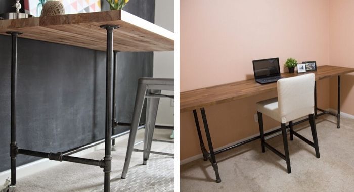 mesa pé galvanizado