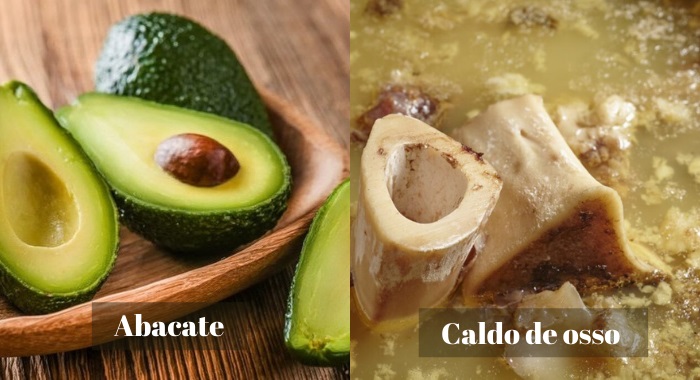 Abacate - caldo de osso