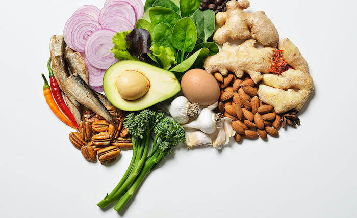 Como afeta seu cérebro o que você come comidas formando um cérebro